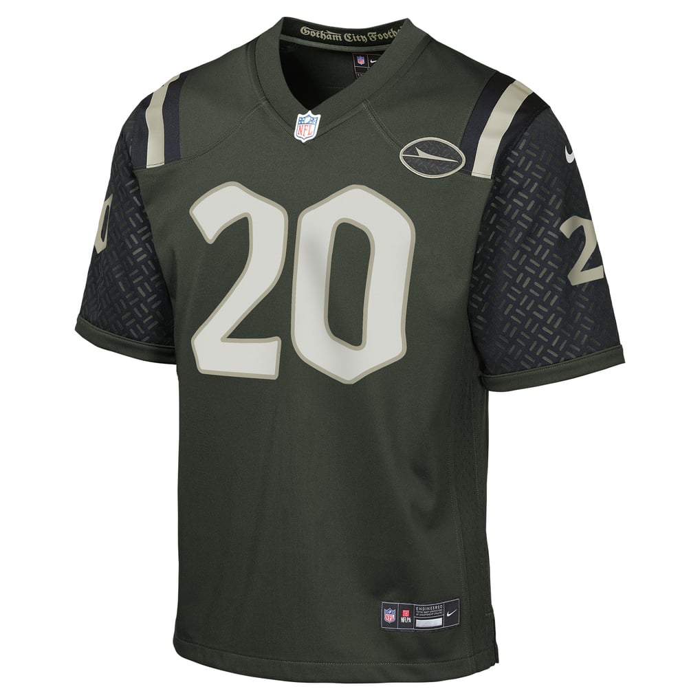 Youth New York Jets Breece Hall Nike Gotham Green 2025 Rivalries Collection Game Jersey - Image 3