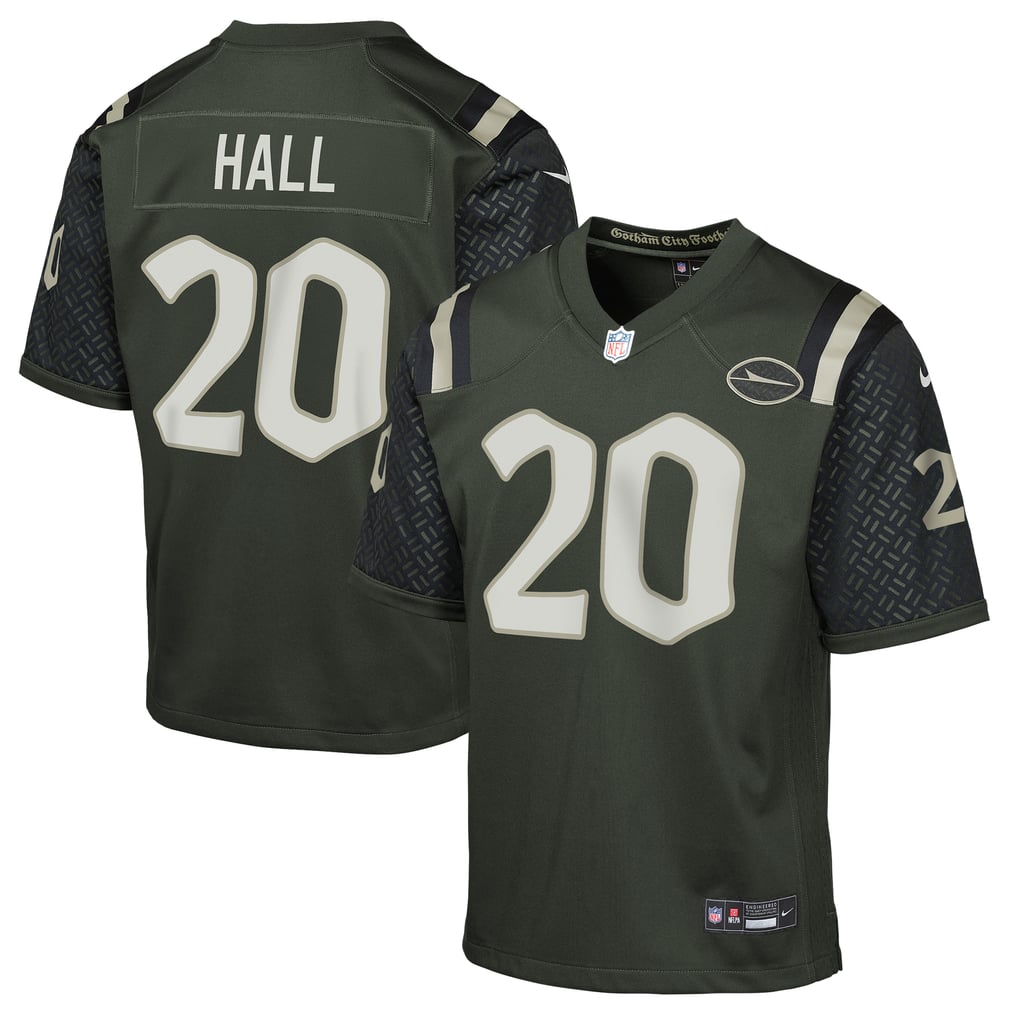 Youth New York Jets Breece Hall Nike Gotham Green 2025 Rivalries Collection Game Jersey - Image 1