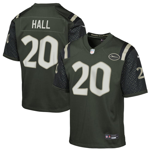 Youth New York Jets Breece Hall Nike Gotham Green 2025 Rivalries Collection Game Jersey - Image 1