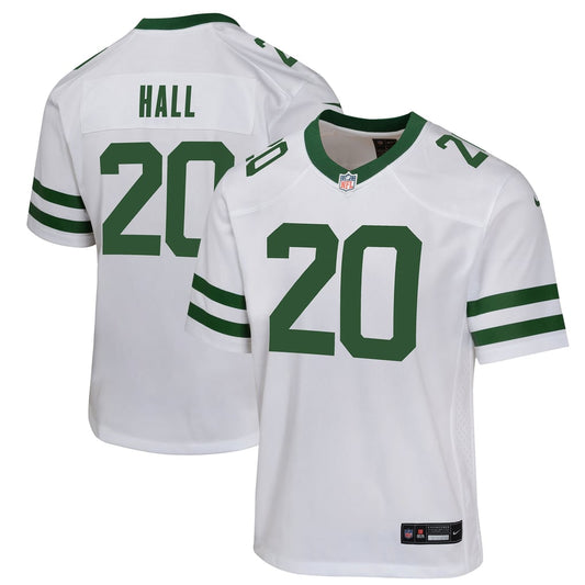 Youth New York Jets Breece Hall Nike White Game Jersey - Image 1