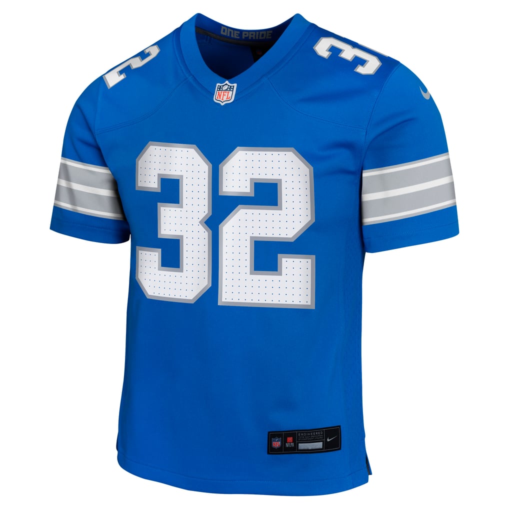 Youth Detroit Lions Brian Branch Nike Blue Game Jersey - Image 3