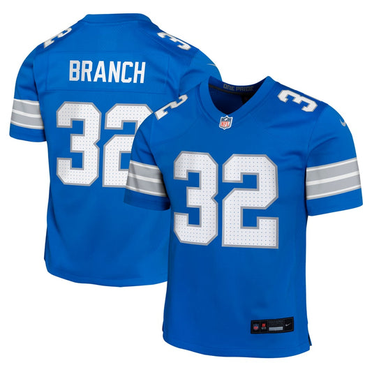 Youth Detroit Lions Brian Branch Nike Blue Game Jersey - Image 1