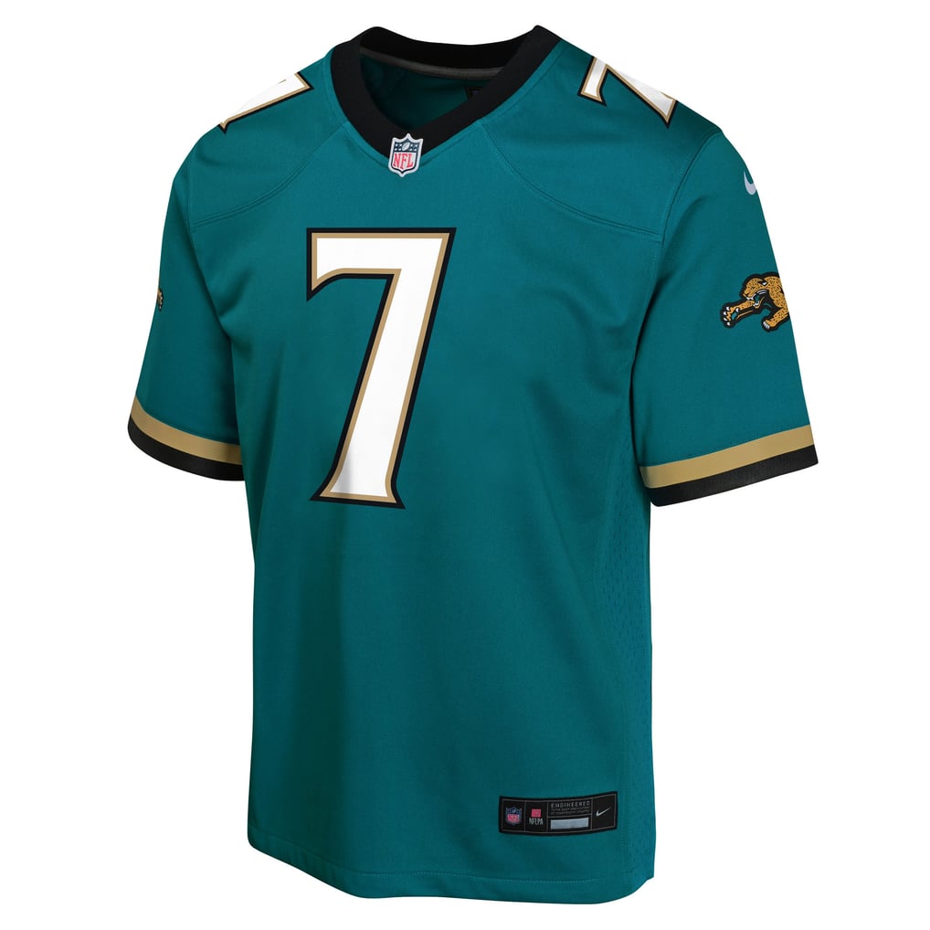 Youth Jacksonville Jaguars Brian Thomas Jr. Nike Teal Alternate 2 Prowler Throwback Game Jersey - Image 3