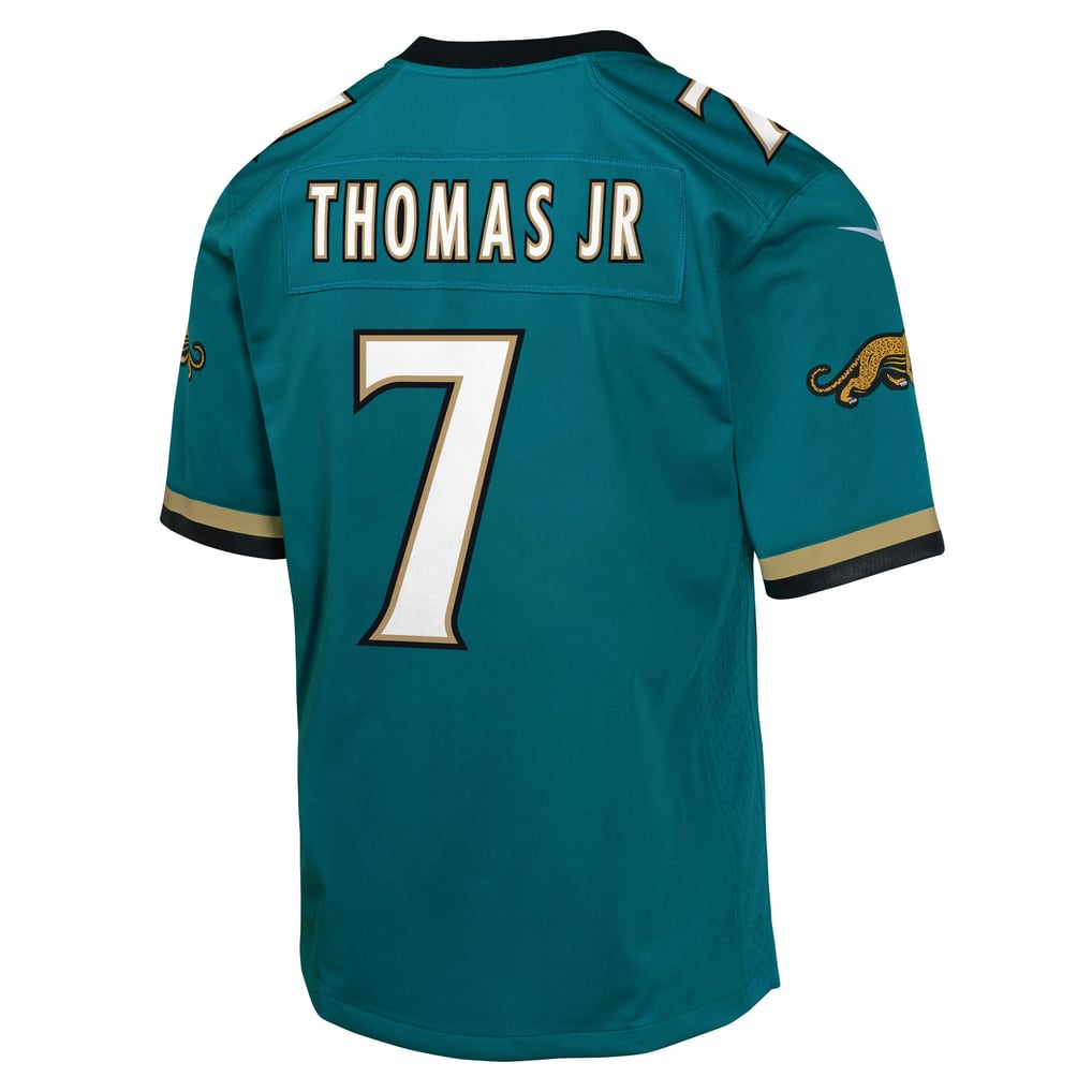 Youth Jacksonville Jaguars Brian Thomas Jr. Nike Teal Alternate 2 Prowler Throwback Game Jersey - Image 4