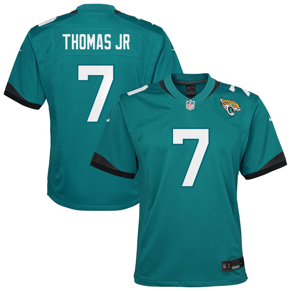 Youth Jacksonville Jaguars Brian Thomas Jr. Nike Teal Team Game Jersey - Image 1