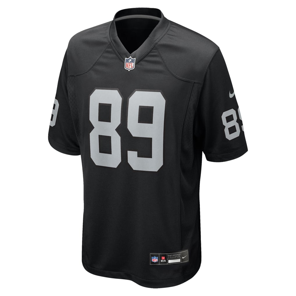 Youth Las Vegas Raiders Brock Bowers Nike Black Game Jersey - Image 3