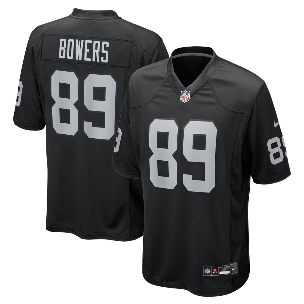 Youth Las Vegas Raiders Brock Bowers Nike Black Game Jersey - Image 1