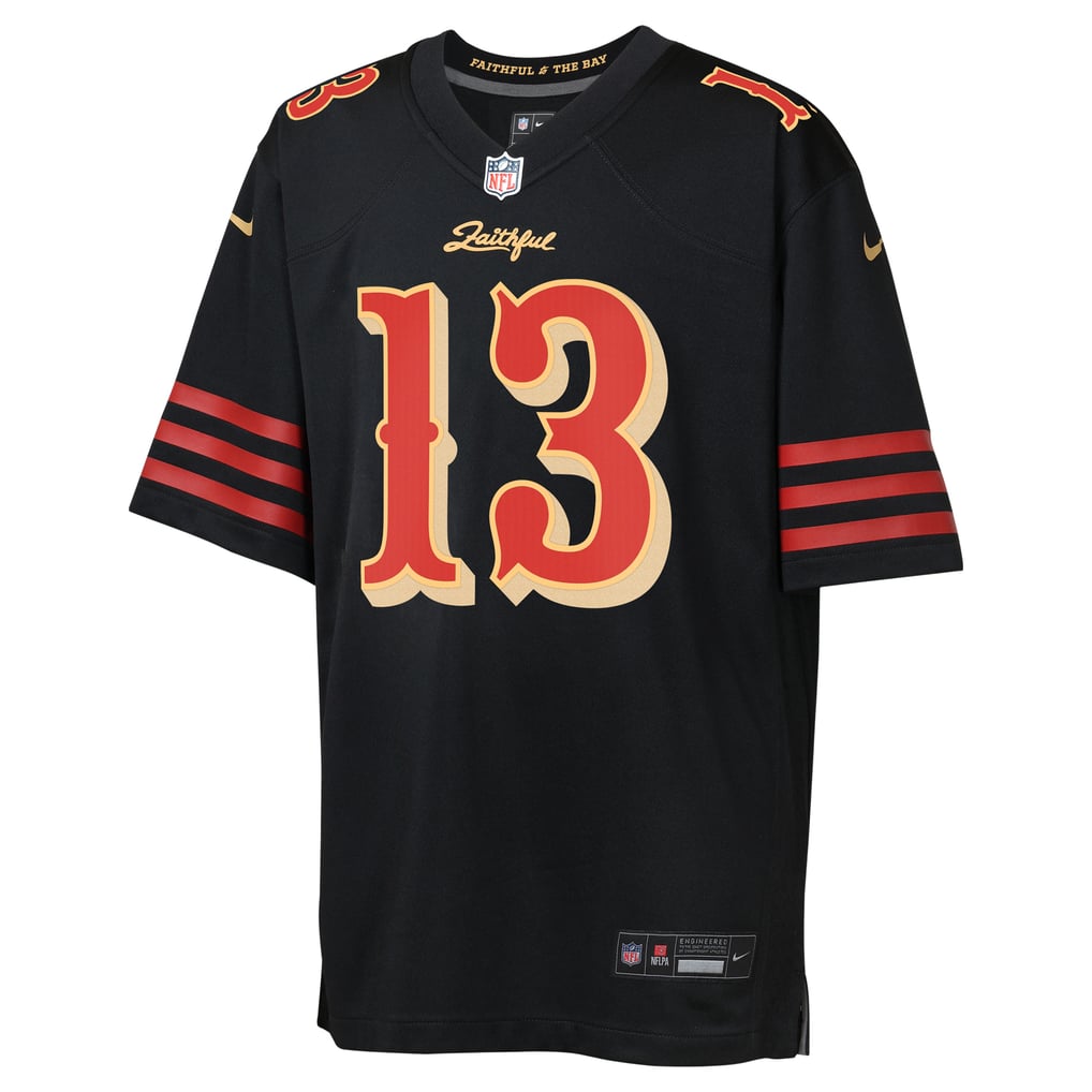 Youth San Francisco 49ers Brock Purdy Nike Black Rivalries Collection Game Jersey - Image 3