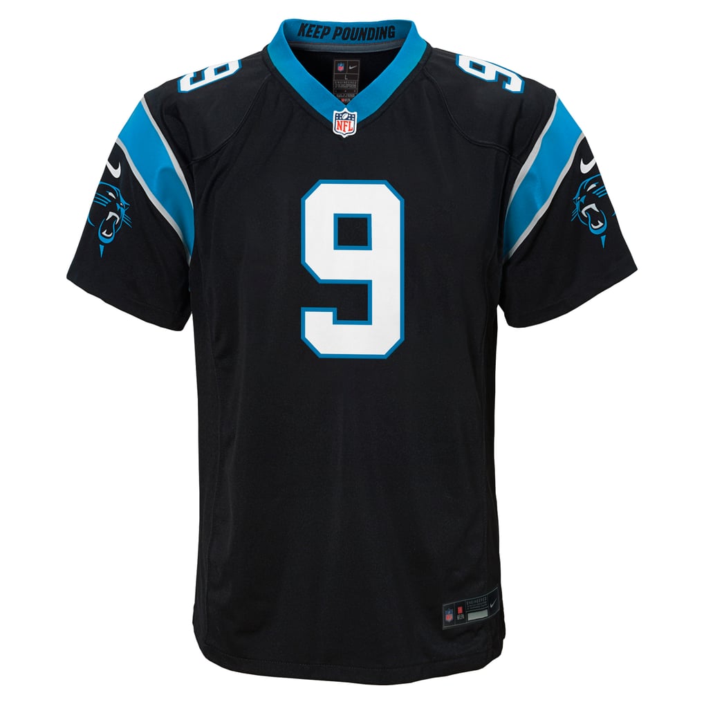 Youth Carolina Panthers Bryce Young Nike Black Game Jersey - Image 3