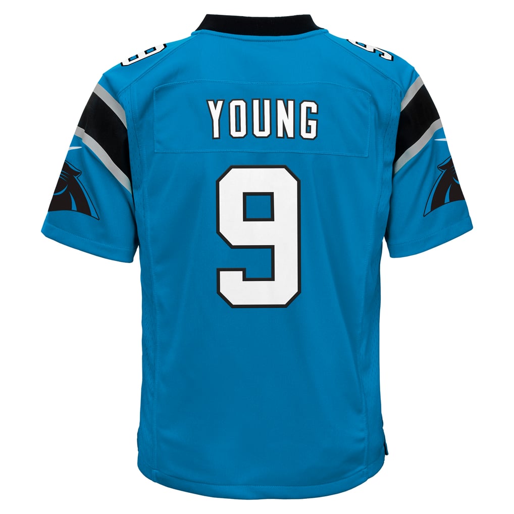 Youth Carolina Panthers Bryce Young Nike Blue Game Jersey - Image 4