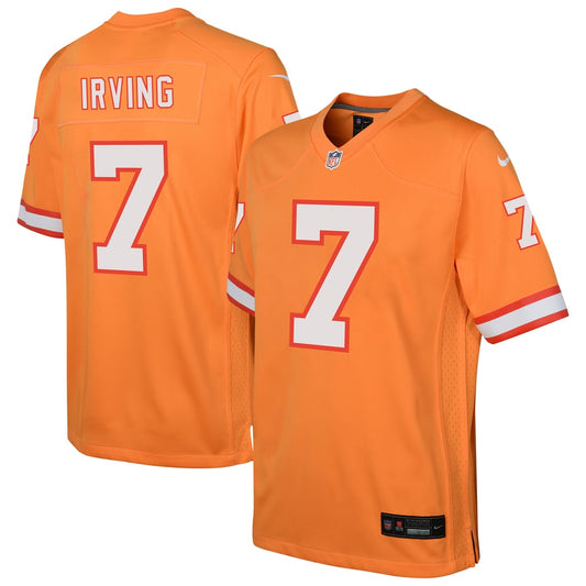 Youth Tampa Bay Buccaneers Bucky Irving Nike Orange Alternate Game Jersey - Image 1