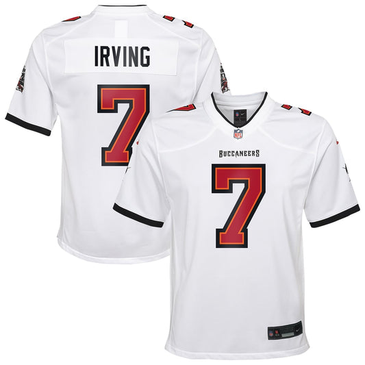 Youth Tampa Bay Buccaneers Bucky Irving Nike White White Game Jersey - Image 1