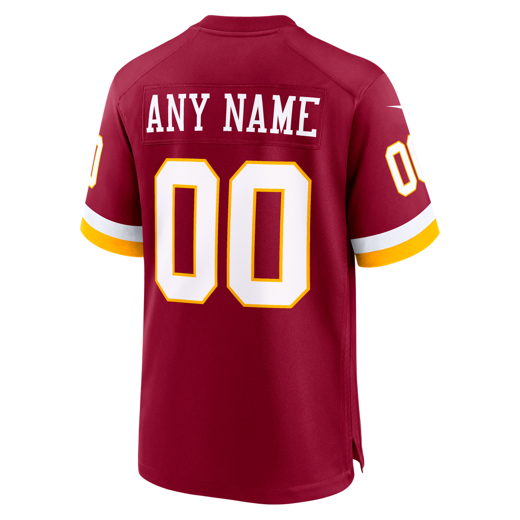 Youth Washington Commanders Nike Burgundy Custom Game Jersey - Image 4