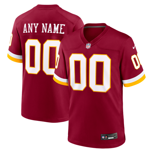 Youth Washington Commanders Nike Burgundy Custom Game Jersey - Image 1