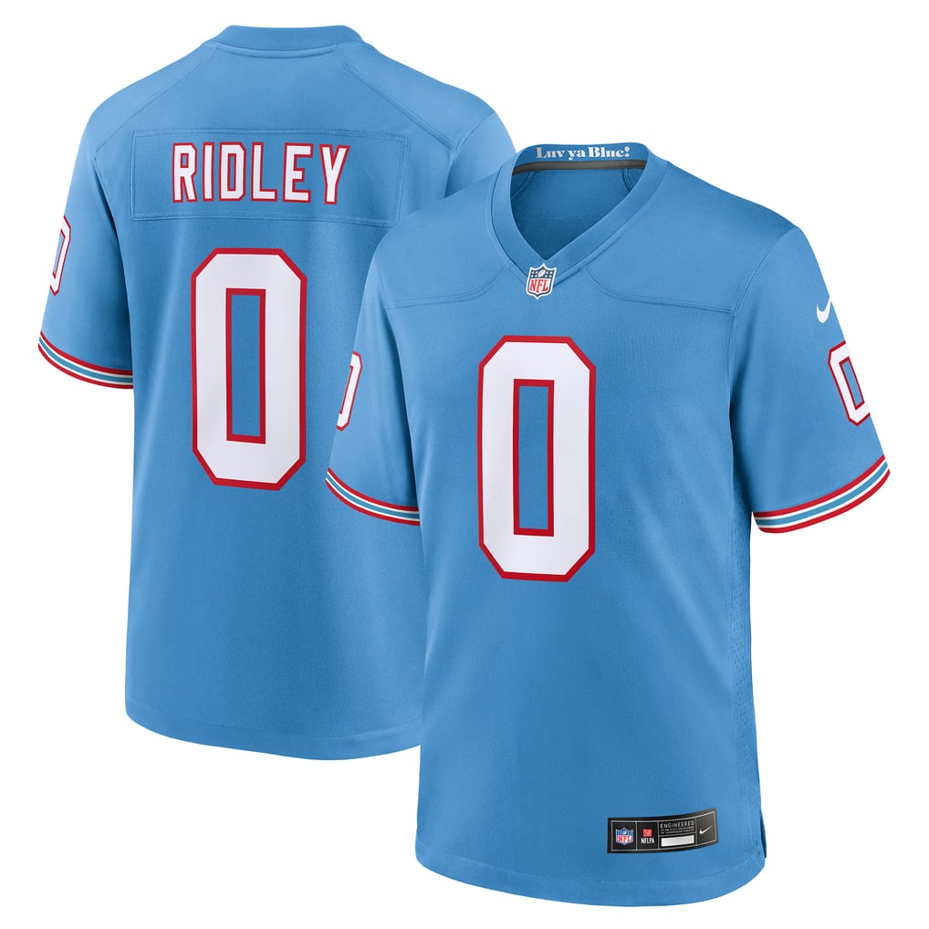 Youth Tennessee Titans Calvin Ridley Nike Light Blue Game Jersey - Image 2