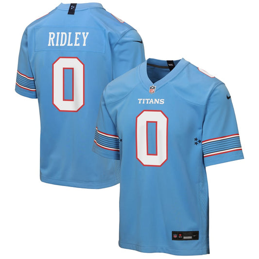 Youth Tennessee Titans Calvin Ridley Nike Light Blue Game Jersey - Image 1
