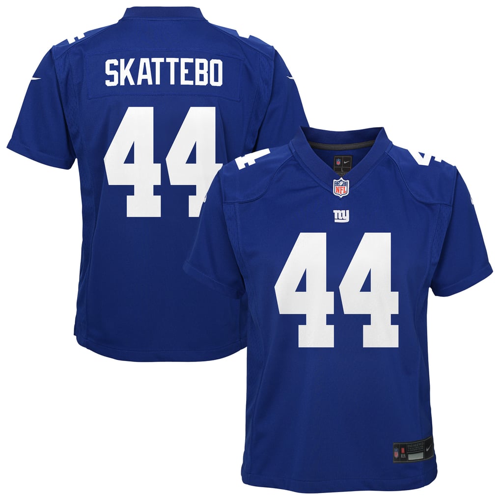 Youth New York Giants Cam Skattebo Nike Royal Team Game Jersey - Image 2
