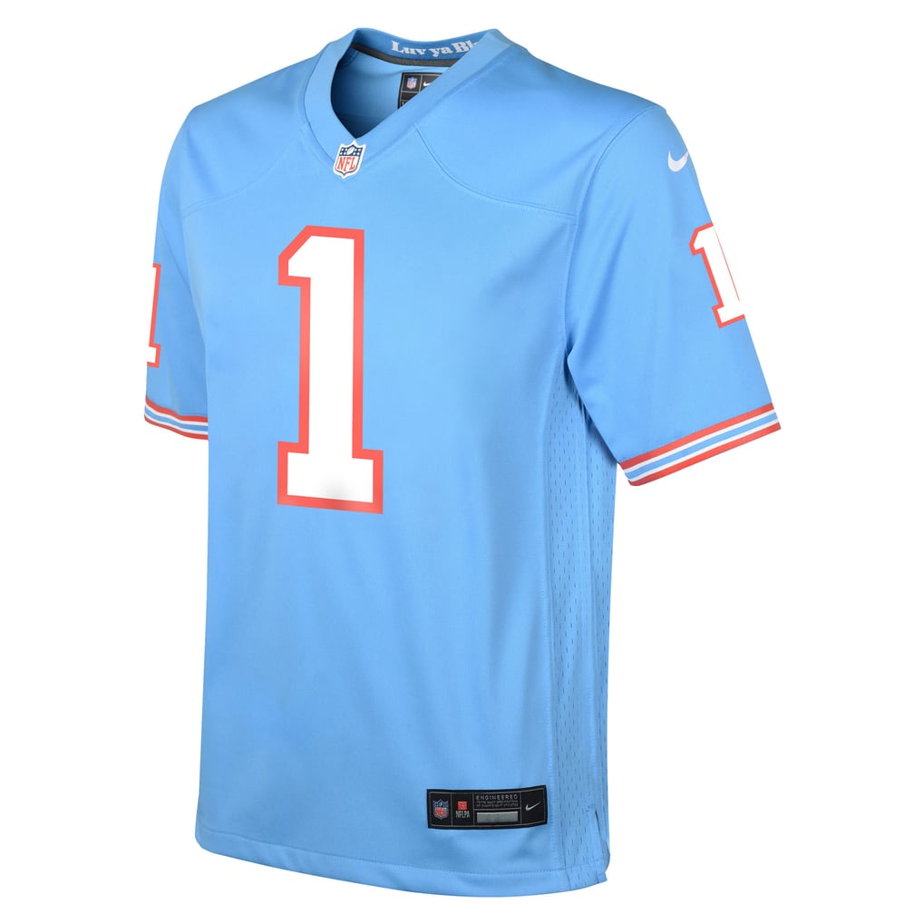 Youth Tennessee Titans Cameron Ward Nike Light Blue Alternate Game Jersey - Image 3