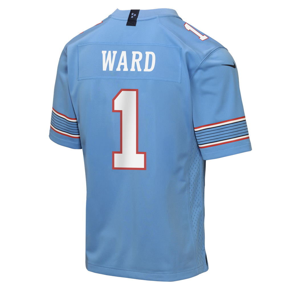 Youth Tennessee Titans Cameron Ward Nike Light Blue Game Jersey - Image 4