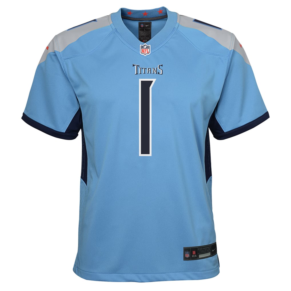 Youth Tennessee Titans Cameron Ward Nike Light Blue Team Game Jersey - Image 3