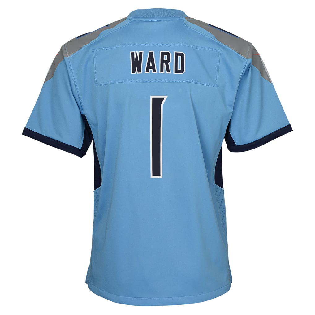 Youth Tennessee Titans Cameron Ward Nike Light Blue Team Game Jersey - Image 4
