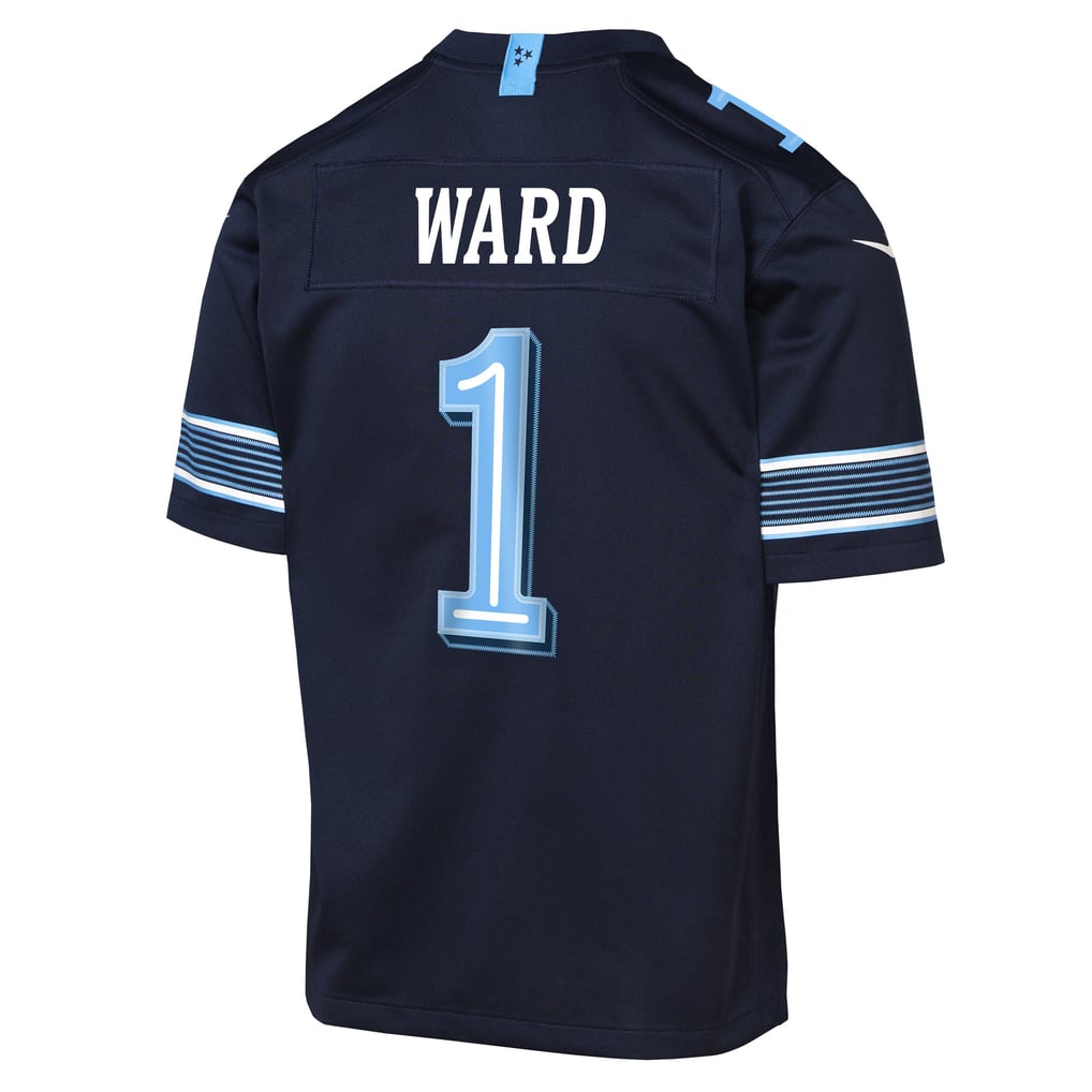 Youth Tennessee Titans Cameron Ward Nike Navy 2026 Rivalries Collection Game Jersey - Image 4