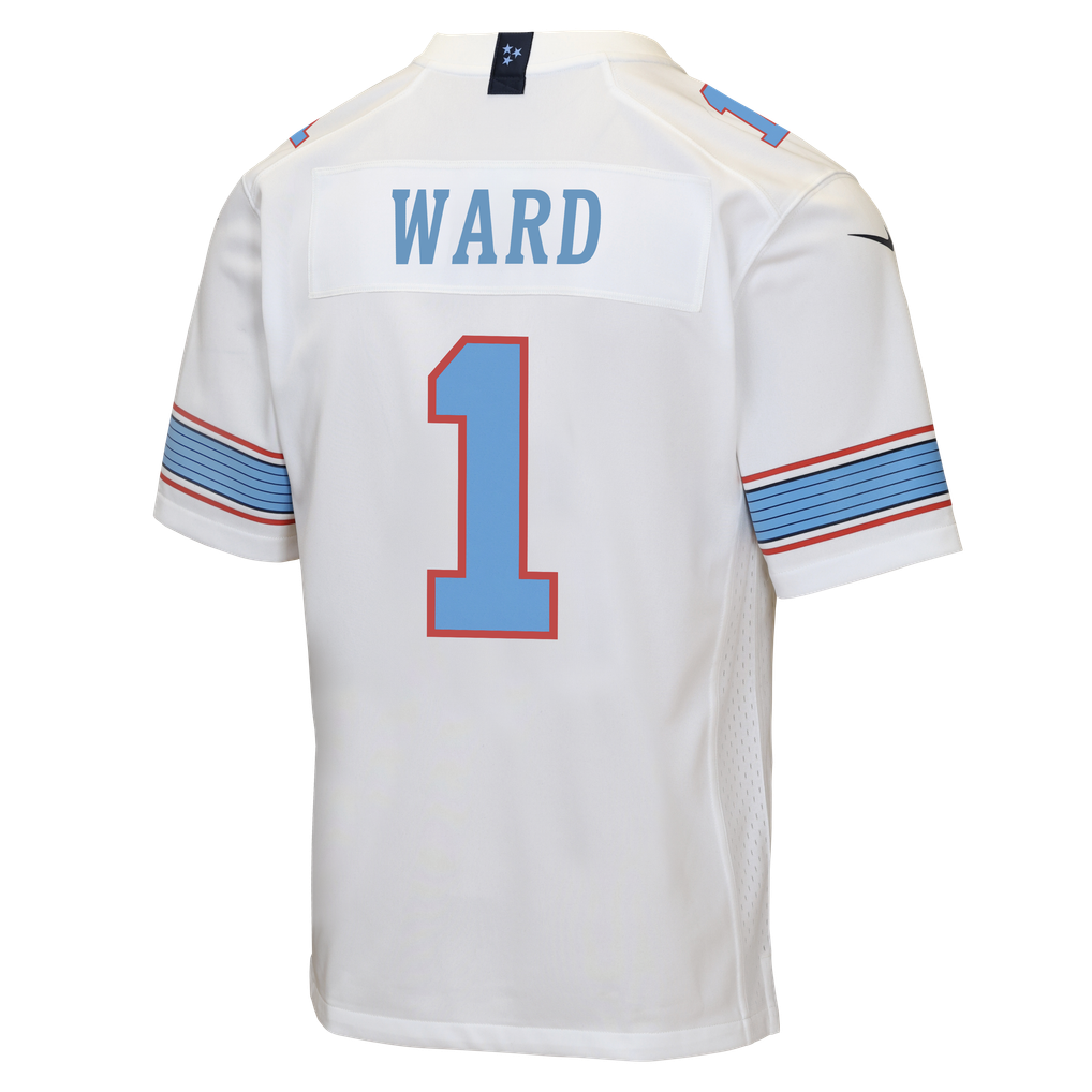Youth Tennessee Titans Cameron Ward Nike White Game Jersey - Image 4