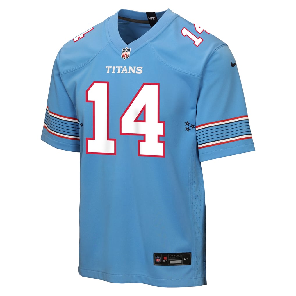 Youth Tennessee Titans Carnell Tate Nike Light Blue Team Game Jersey - Image 3