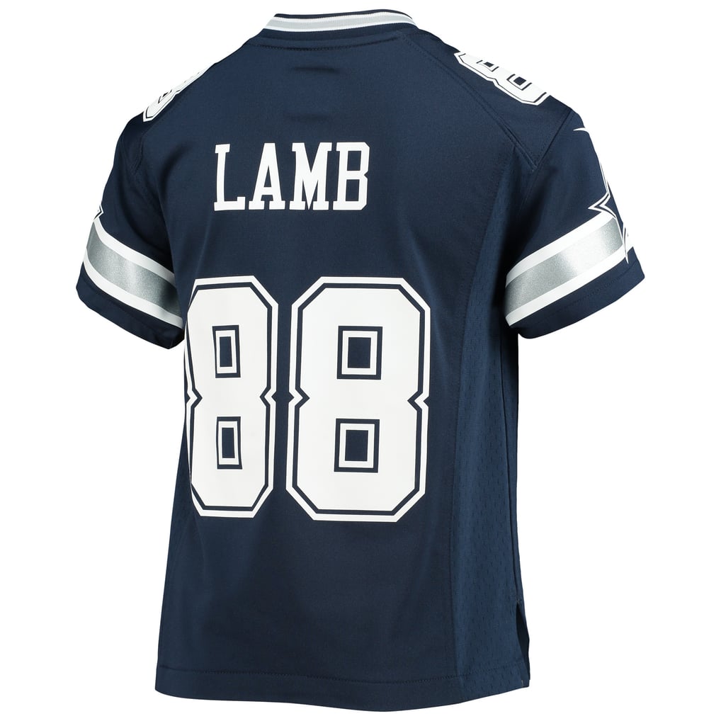 Youth Dallas Cowboys CeeDee Lamb Nike Navy Player Game Jersey - Image 4