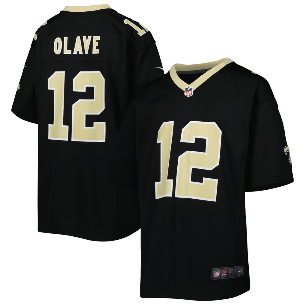 Youth New Orleans Saints Chris Olave Nike Black Game Jersey - Image 2