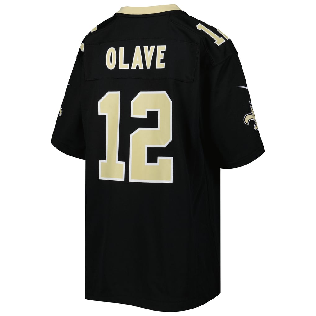 Youth New Orleans Saints Chris Olave Nike Black Game Jersey - Image 4