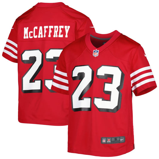 Youth San Francisco 49ers Christian McCaffrey Nike Scarlet Game Jersey - Image 1