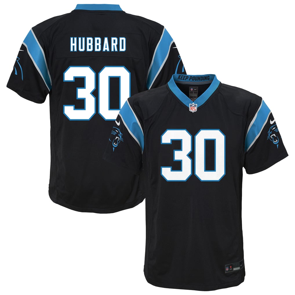 Youth Carolina Panthers Chuba Hubbard Nike Black Team Game Jersey - Image 2