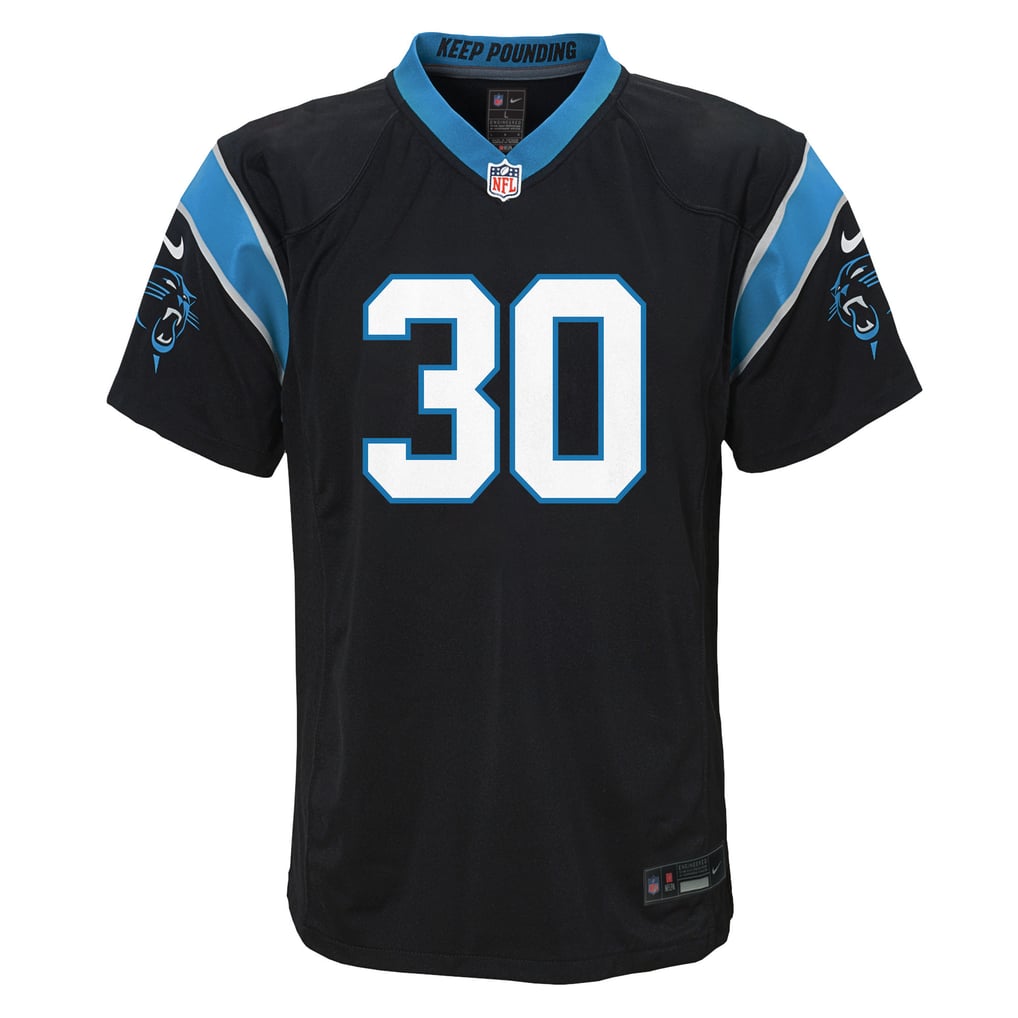 Youth Carolina Panthers Chuba Hubbard Nike Black Team Game Jersey - Image 3