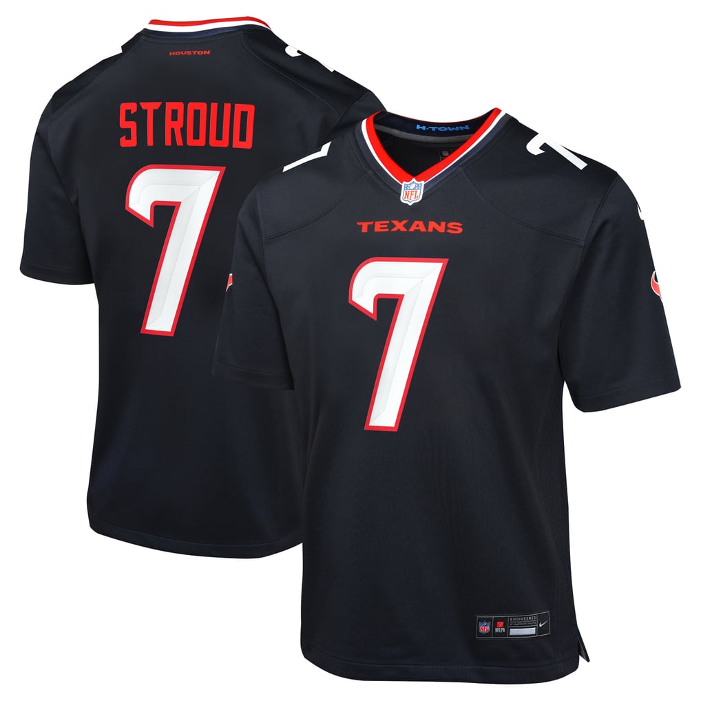 Youth Houston Texans C.J. Stroud Nike Navy Game Jersey - Image 2