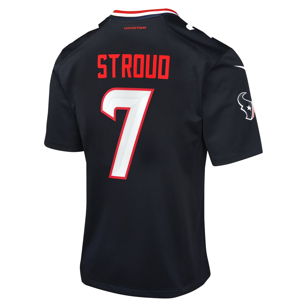 Youth Houston Texans C.J. Stroud Nike Navy Game Jersey - Image 4