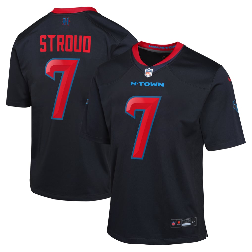 Youth Houston Texans C.J. Stroud Nike Navy Game Jersey - Image 2