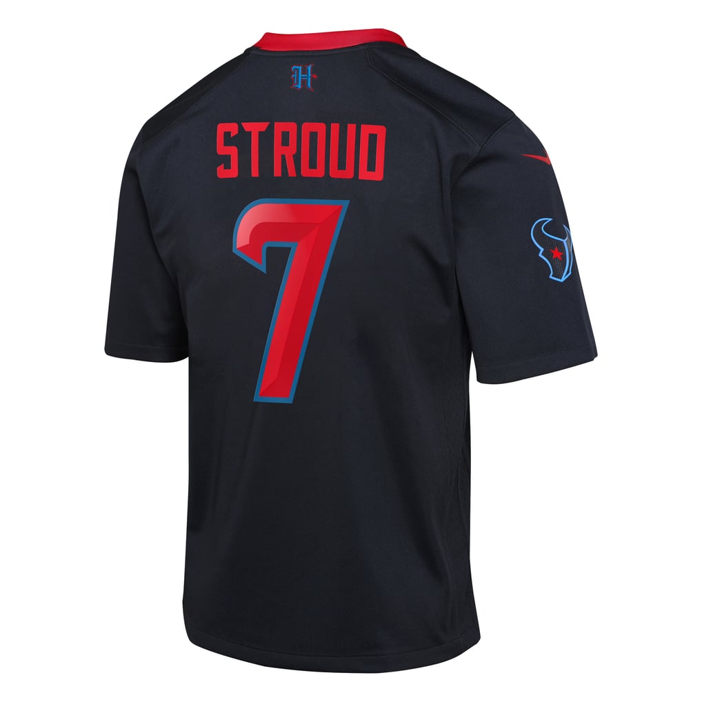 Youth Houston Texans C.J. Stroud Nike Navy Game Jersey - Image 4
