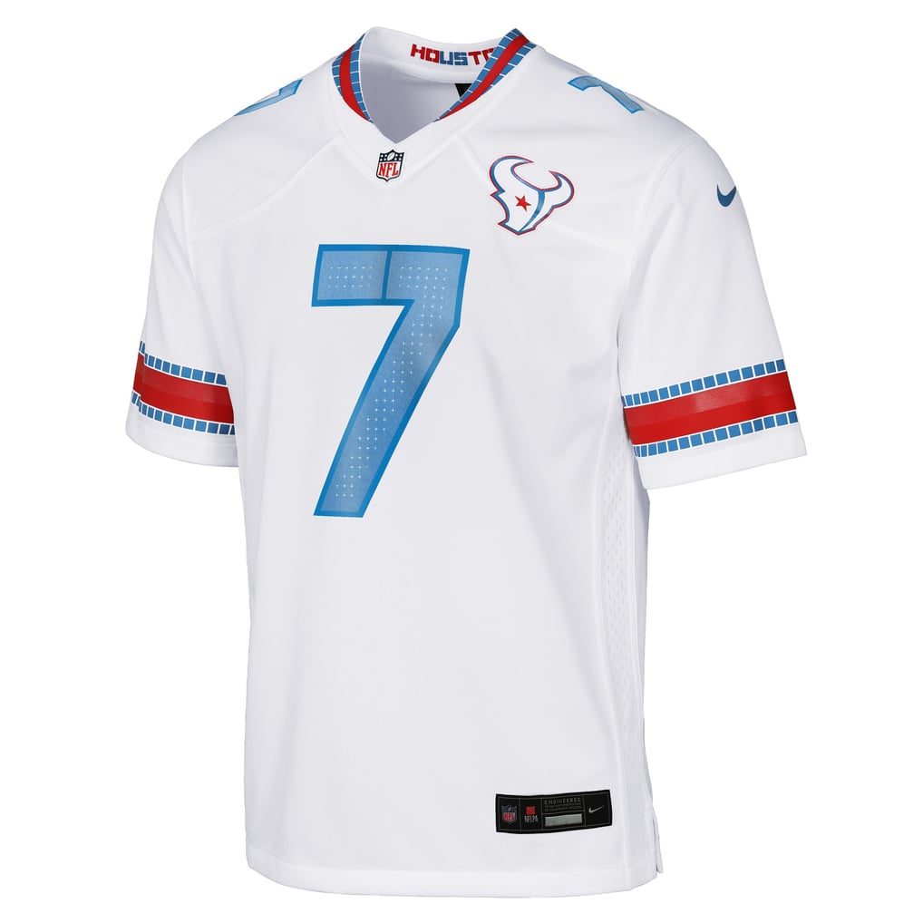 Youth Houston Texans C.J. Stroud Nike White 2026 Rivalries Collection Game Jersey - Image 3