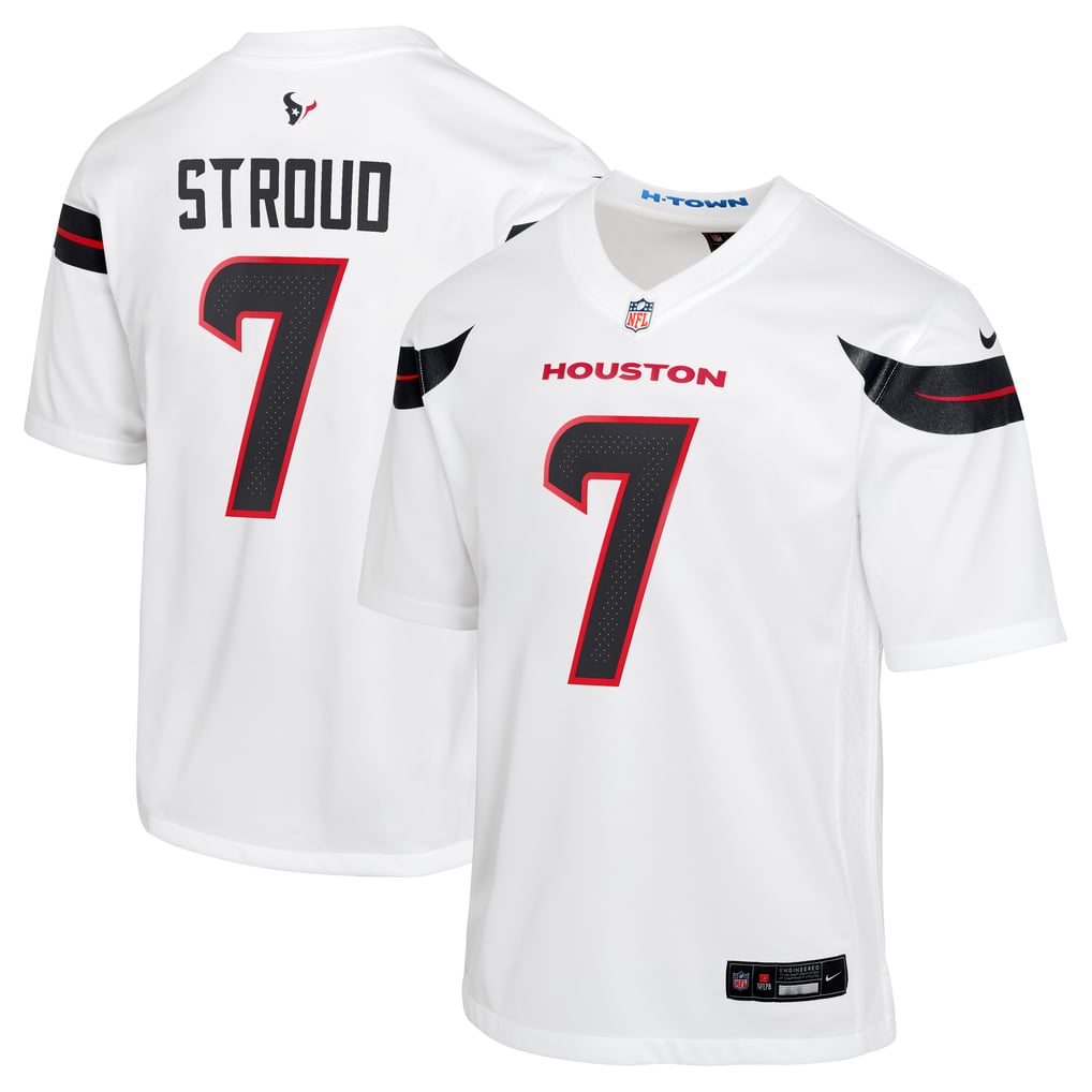 Youth Houston Texans C.J. Stroud Nike White Game Jersey - Image 2