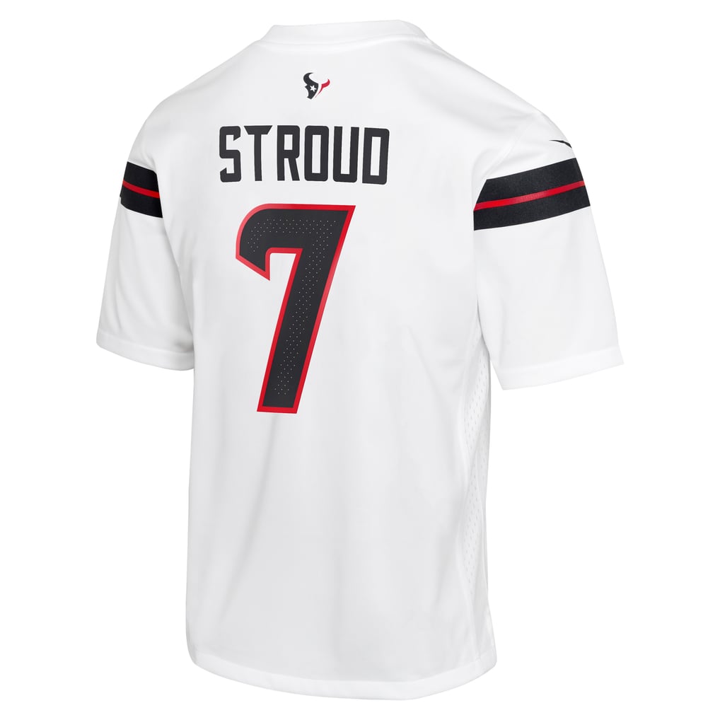 Youth Houston Texans C.J. Stroud Nike White Game Jersey - Image 4
