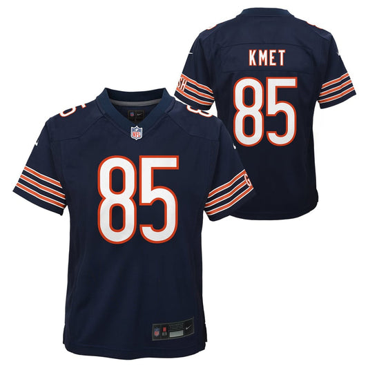 Youth Chicago Bears Cole Kmet Nike Navy Team Game Jersey - Image 1