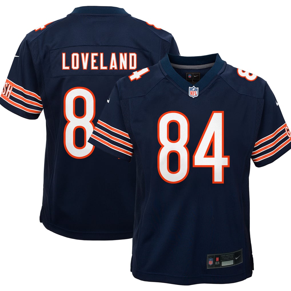 Youth Chicago Bears Colston Loveland Nike Navy Game Jersey - Image 1