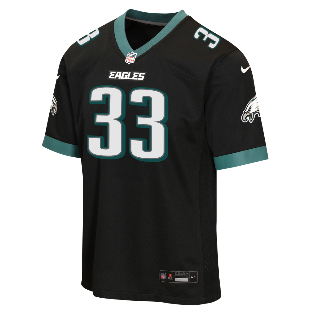 Youth Philadelphia Eagles Cooper DeJean Nike Black Alternate Game Jersey - Image 3