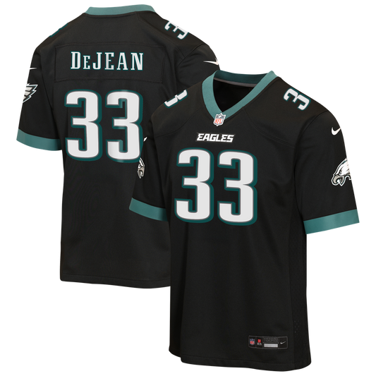 Youth Philadelphia Eagles Cooper DeJean Nike Black Alternate Game Jersey - Image 1