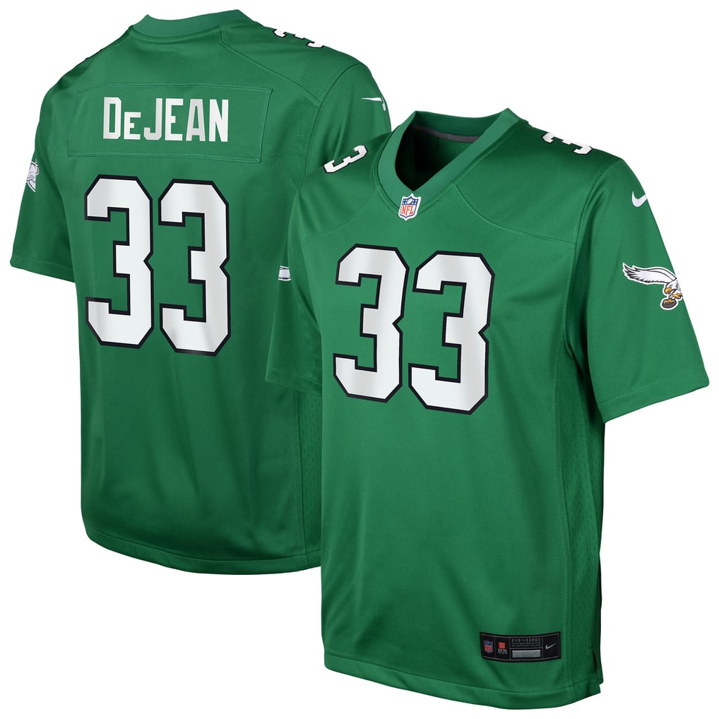 Youth Philadelphia Eagles Cooper DeJean Nike Kelly Green Alternate Game Jersey - Image 2