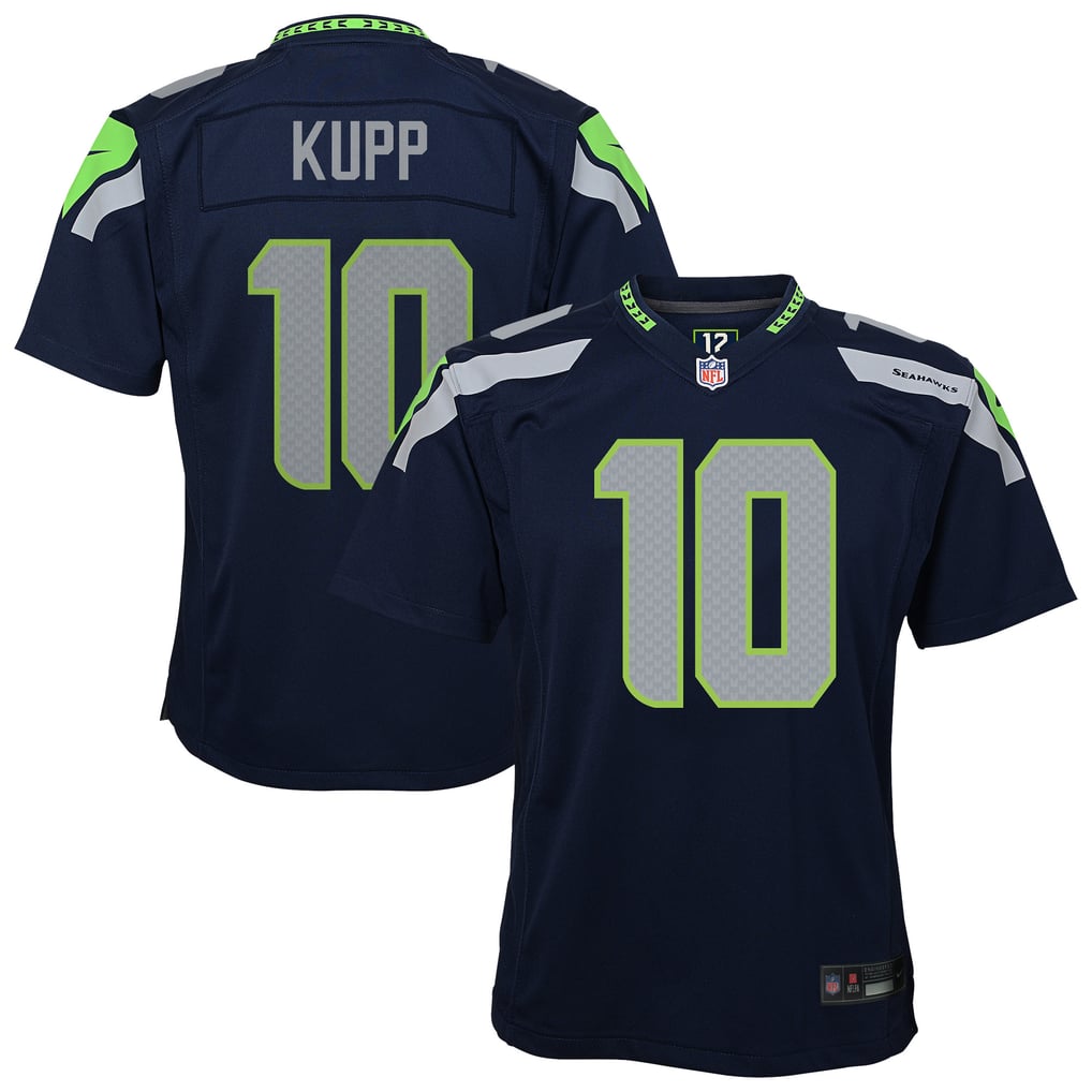 Youth Seattle Seahawks Cooper Kupp Nike College Navy Game Jersey - Image 2