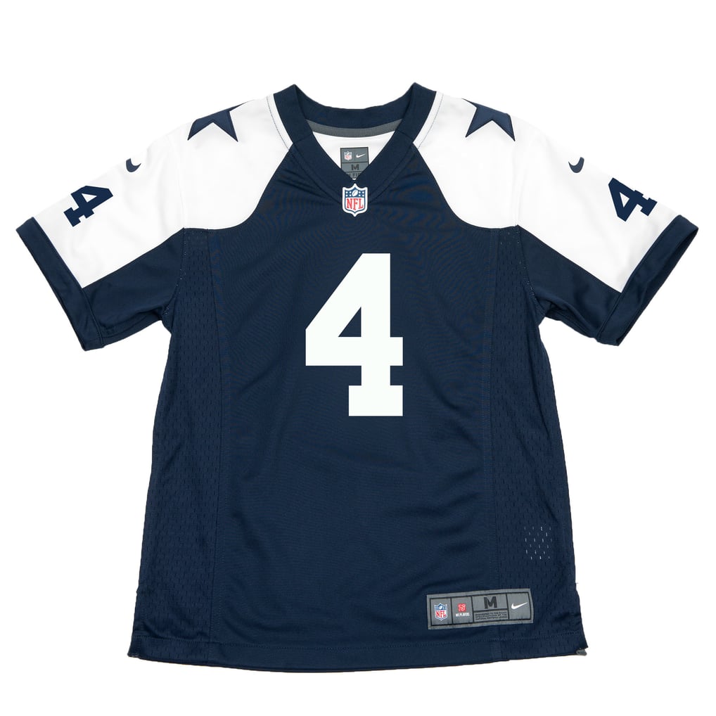 Youth Dallas Cowboys Dak Prescott Nike Navy Throwback Game Jersey - Image 3