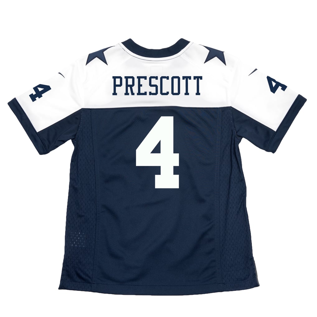 Youth Dallas Cowboys Dak Prescott Nike Navy Throwback Game Jersey - Image 4