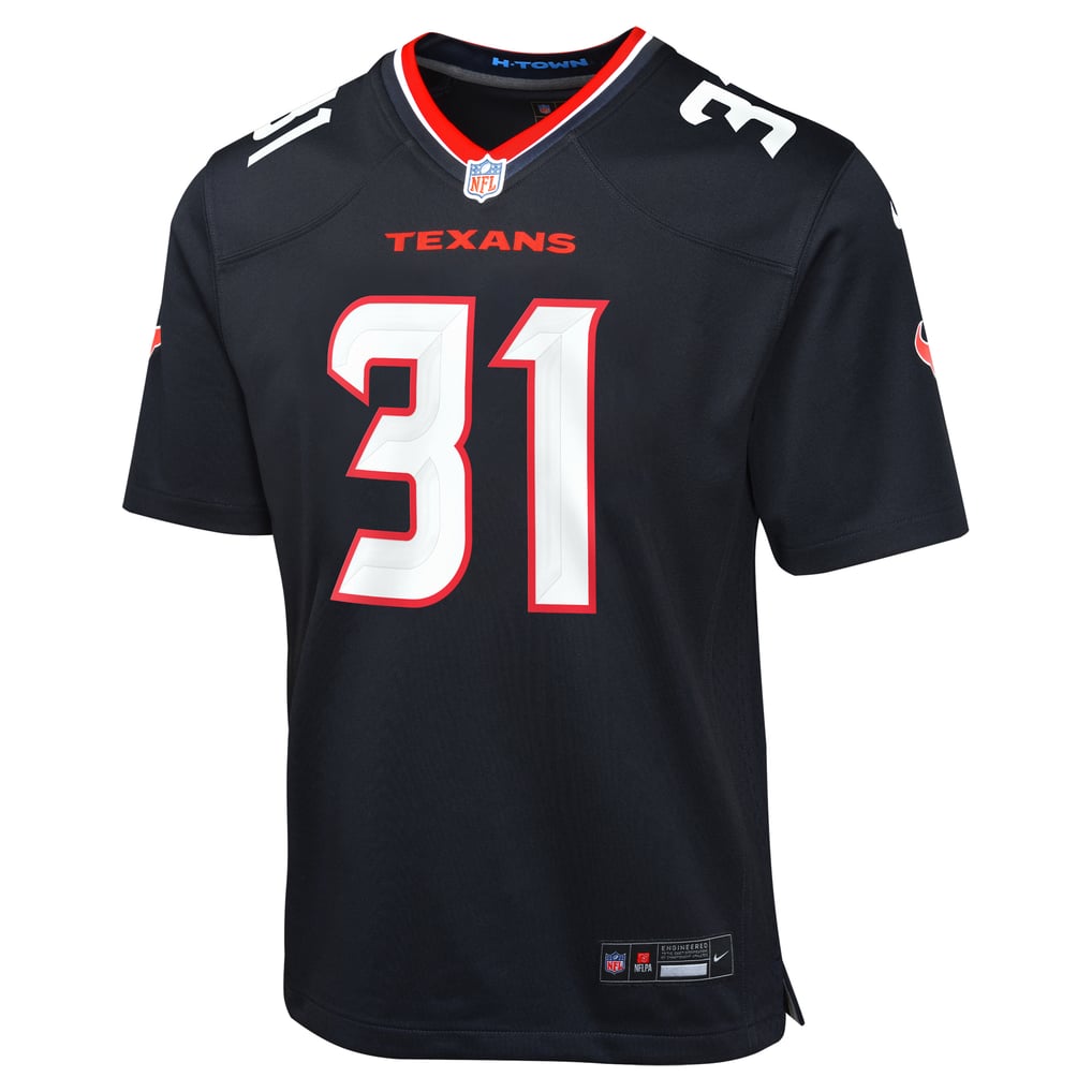 Youth Houston Texans Dameon Pierce Nike Navy Game Jersey - Image 3